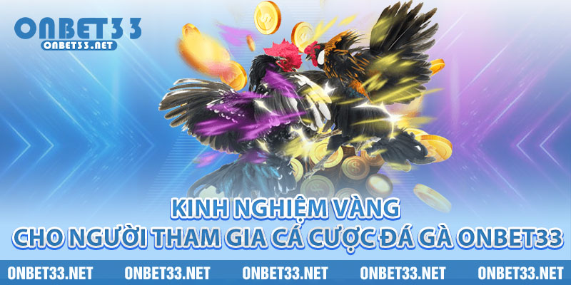 Kinh nghiệm vàng cho người tham gia cá cược Đá Gà Onbet33